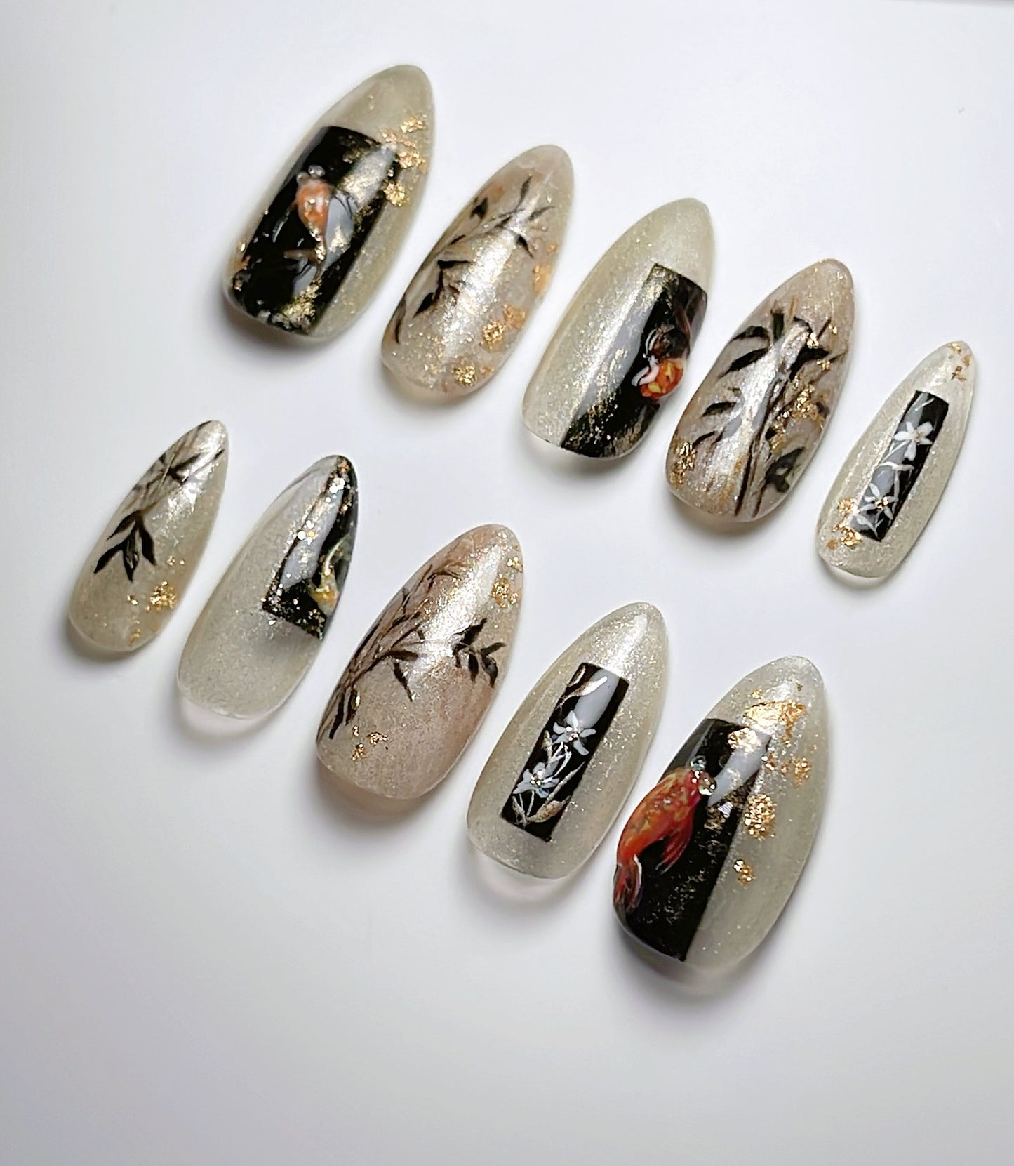 Custom Intricate Design -  Press On Nails