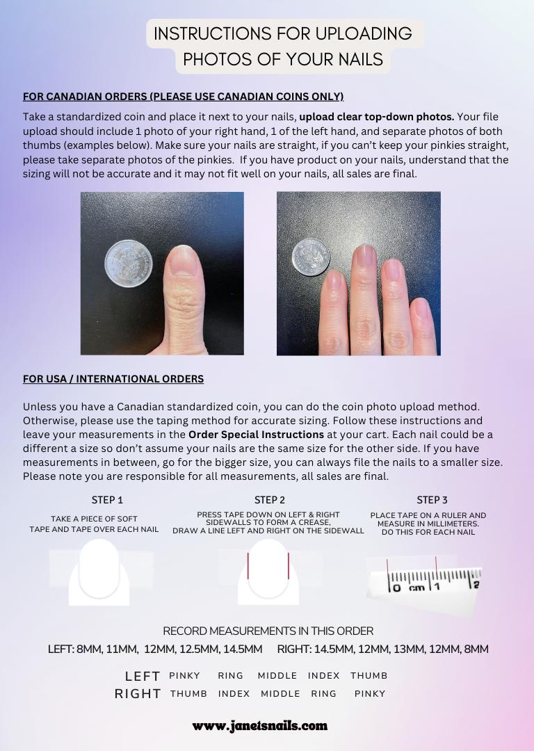 Custom Minimal Design -  Press On Nails